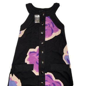 Marc By Marc Jacobs Dress Floral Sleeveless Button Front Retro Women Sz …